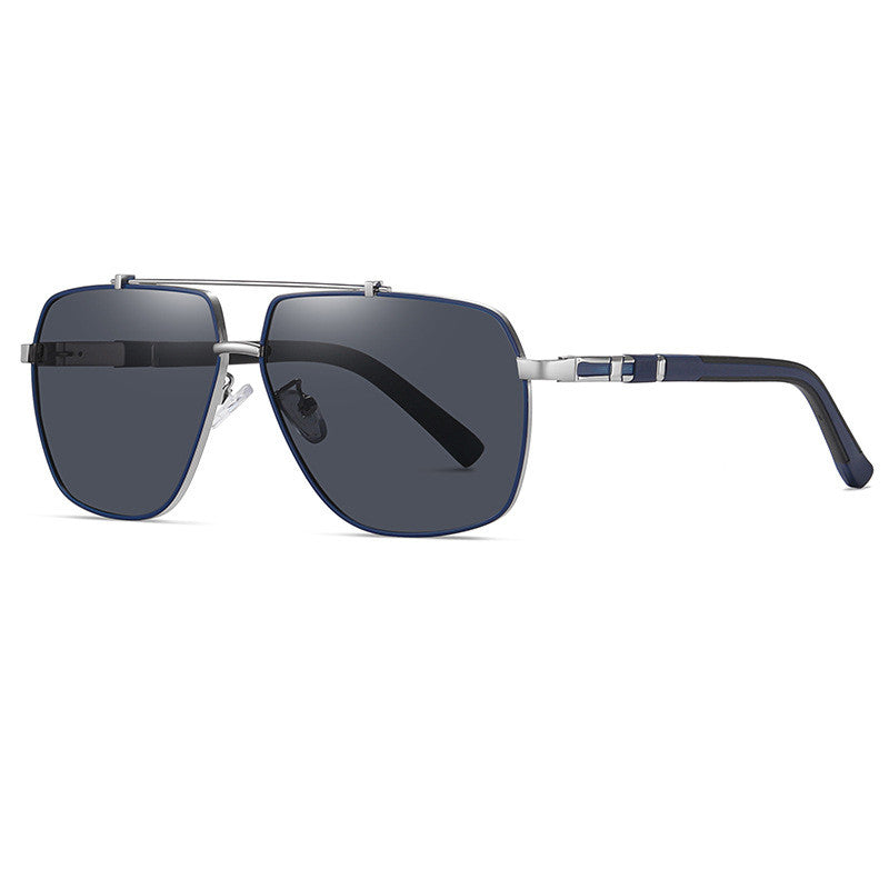 Elegance Epoch: Men's Retro Square Polarized Sunglasses