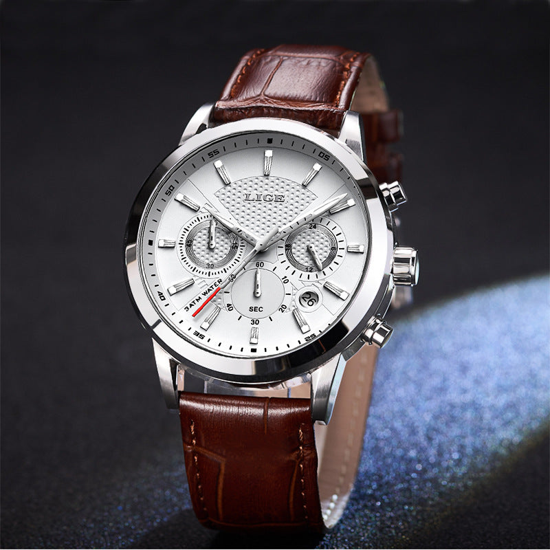 Elegance Epoch: Men's Sport Quartz Clock Watches