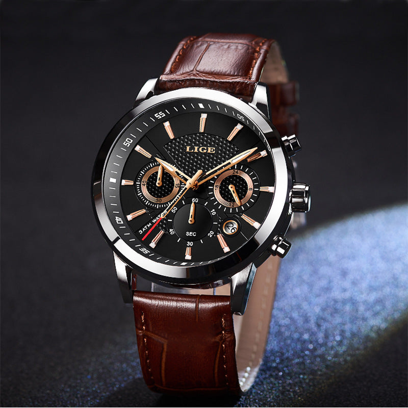 Elegance Epoch: Men's Sport Quartz Clock Watches