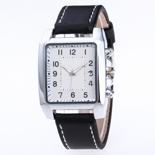 Elegance Epoch: Men's Square Quartz Watches